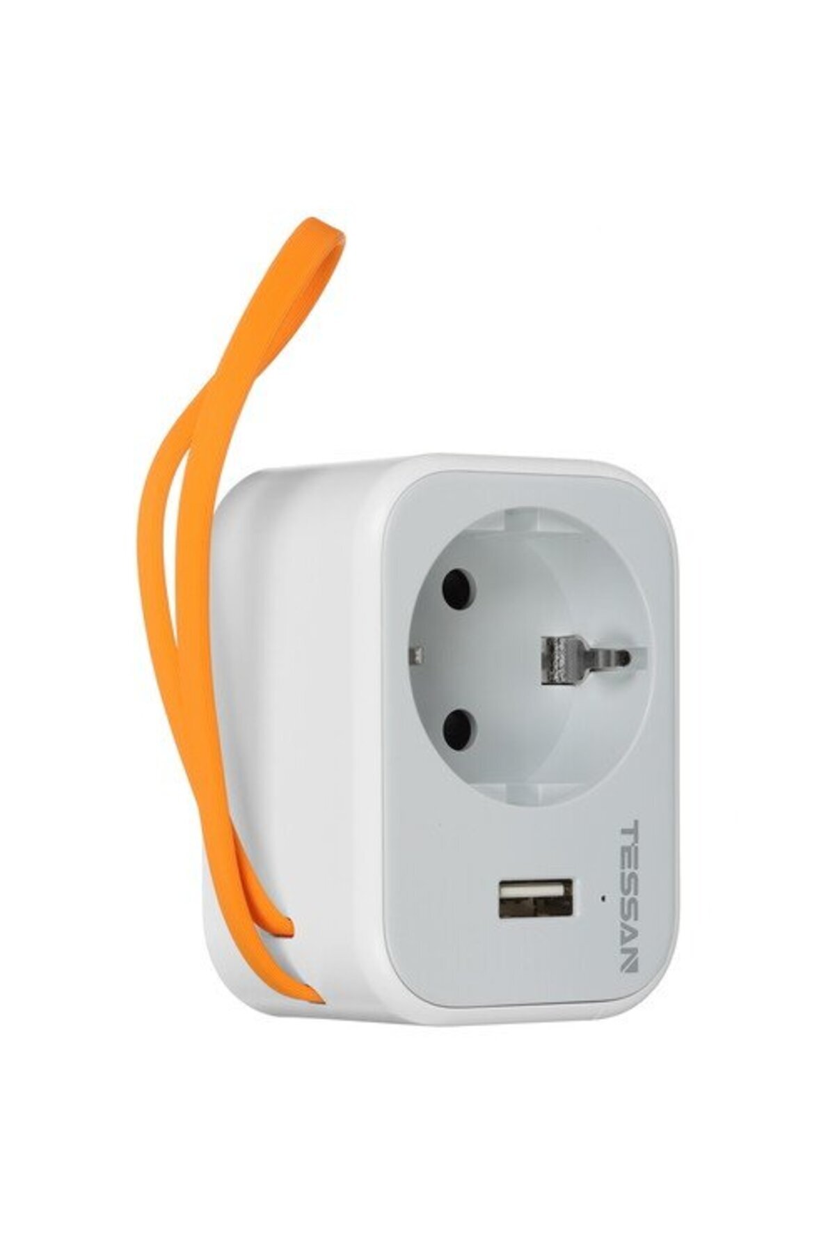 TESSAN-TS-332 Socket Adapter, 1 Socket, 1 USB-C Port, 1 USB Port, 10A 2