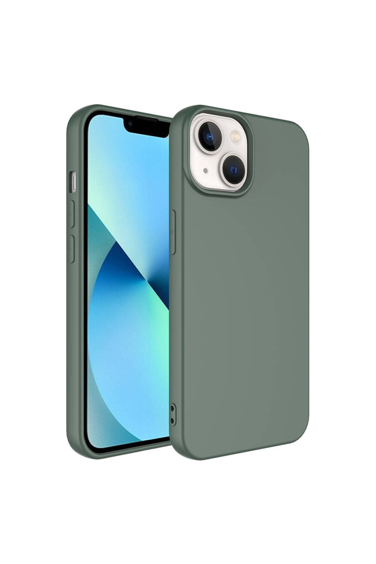 iPhone 14 Kılıf SCKS LSR Lansman Kapak - Koyu Yeşil