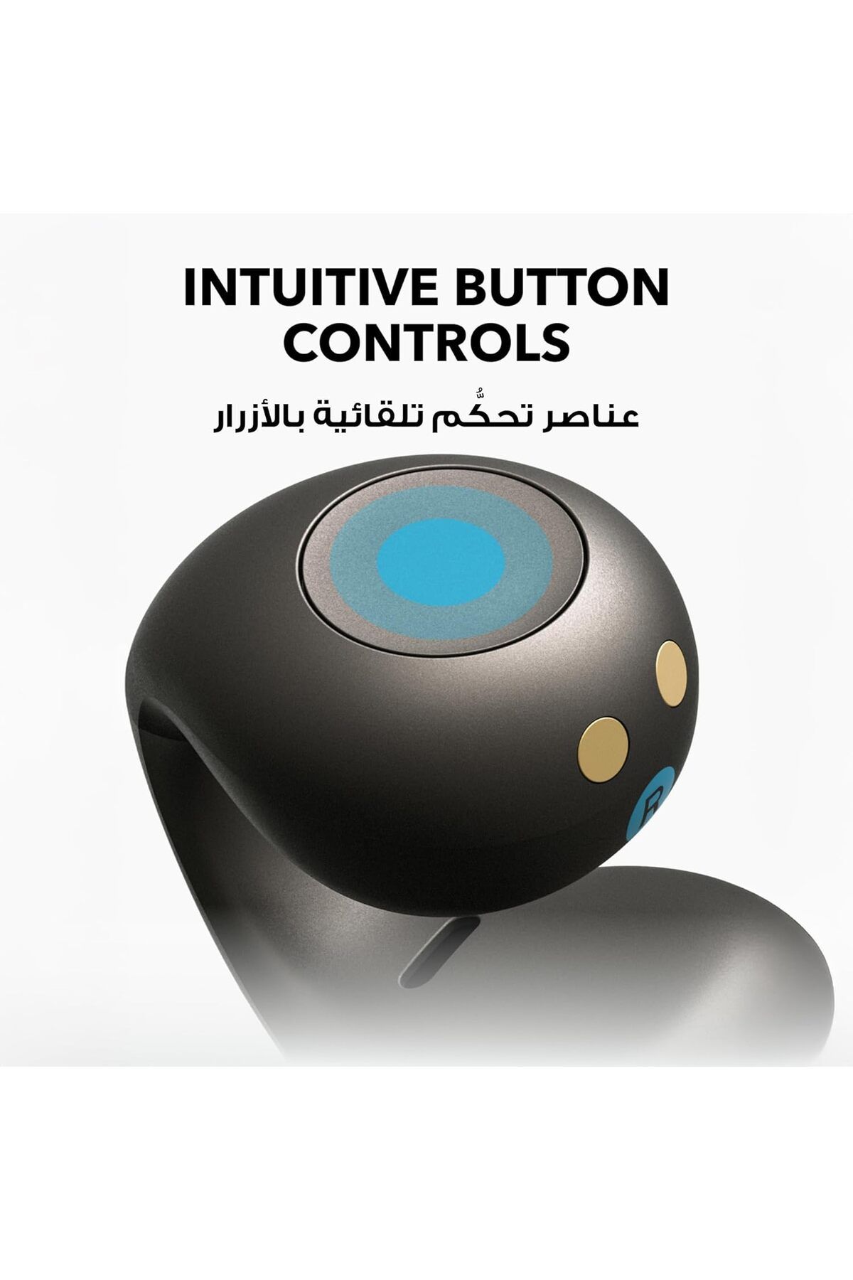 Soundcore-Anker Soundcore C40i Open-Ear Clip-On Headphones Flexible Hinge Design Lightweight Control Buttons AI-Enhanced 4
