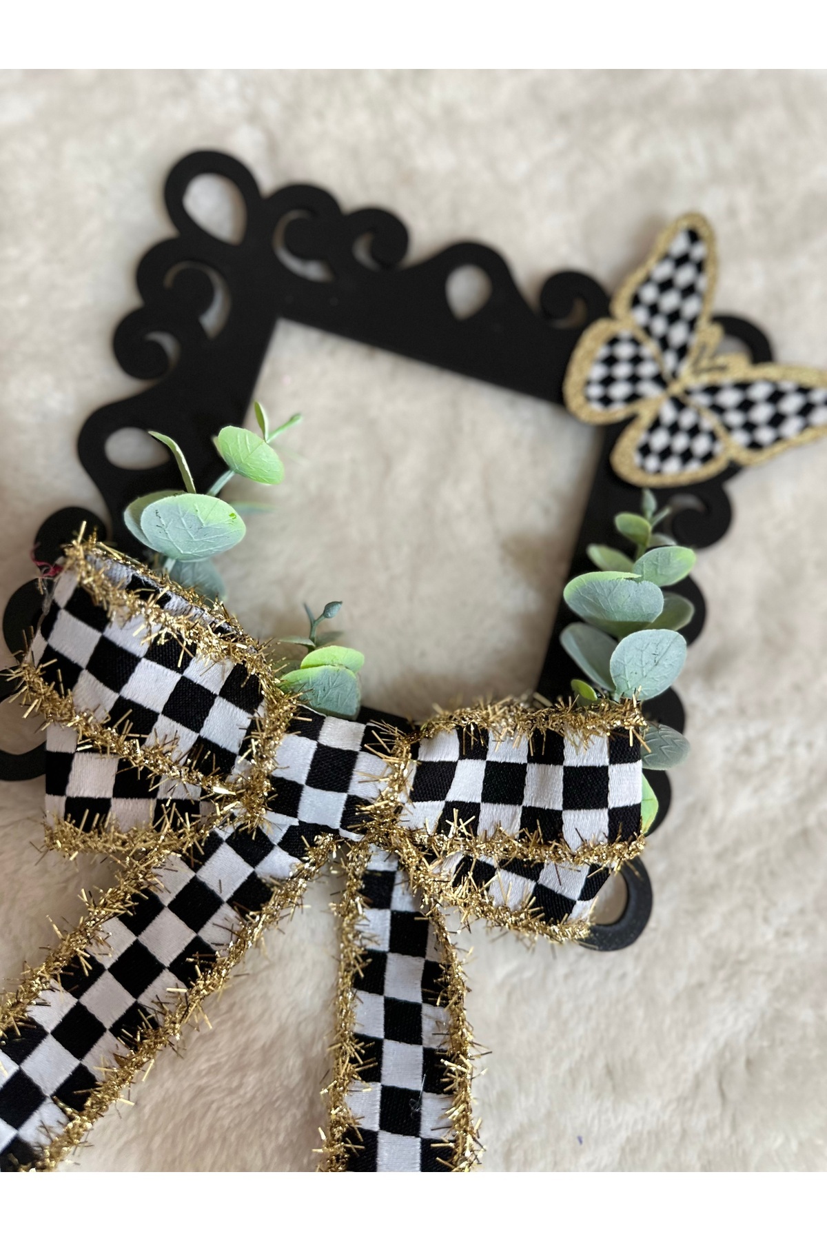 Marrone-Set of Two Socket Frame Key Ornament 3