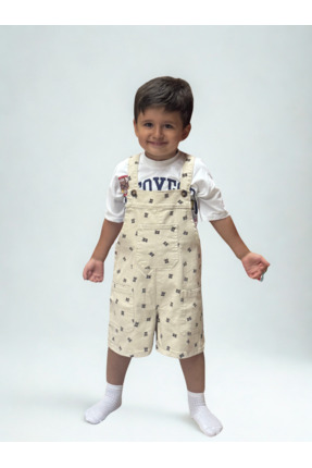 JELİBOOM VIP Seri Unisex Ayıcıklı Salopet %100 Cotton