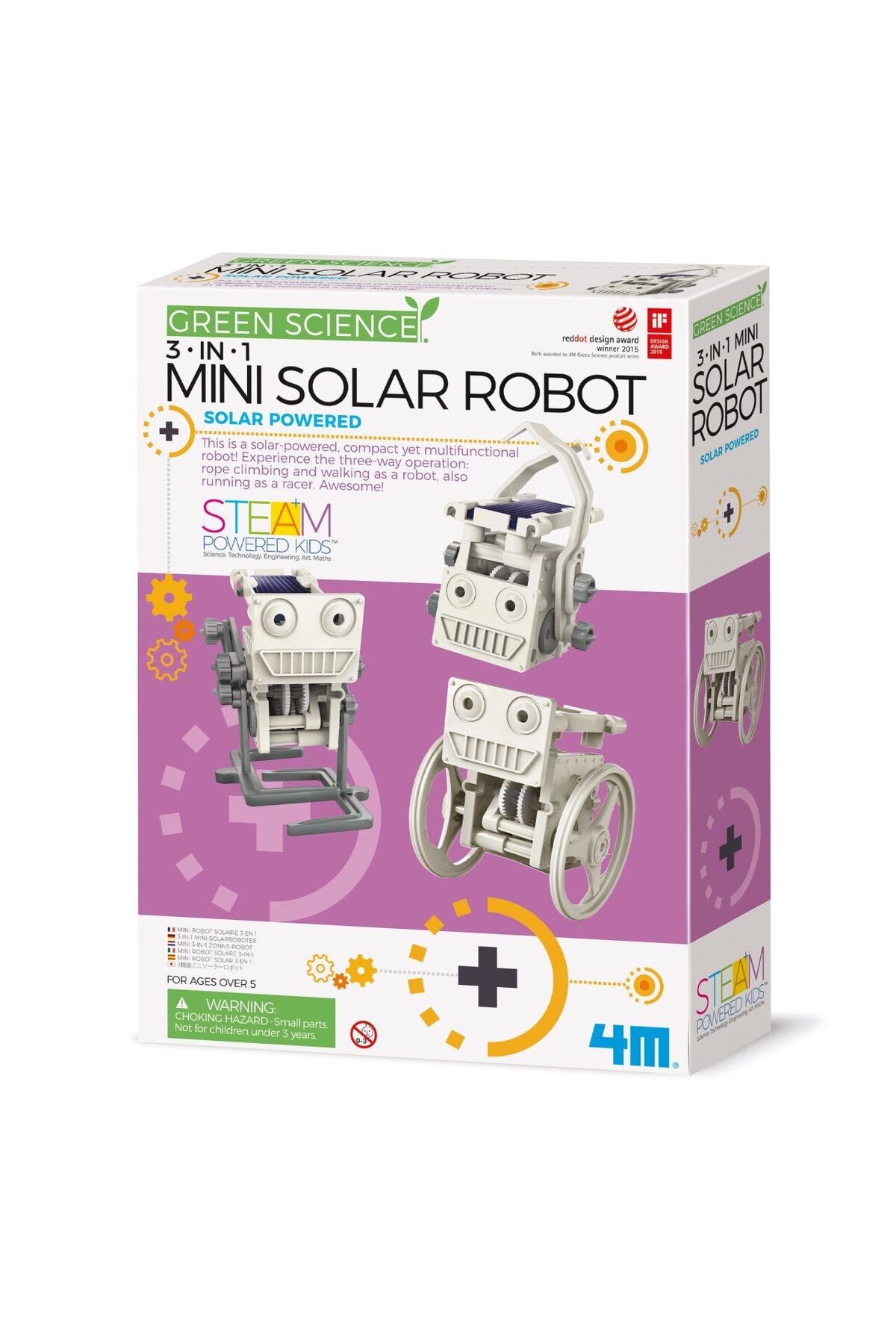 4M-3 Solar-powered Robot Models - Green Science Educational Kit + 8 years 1