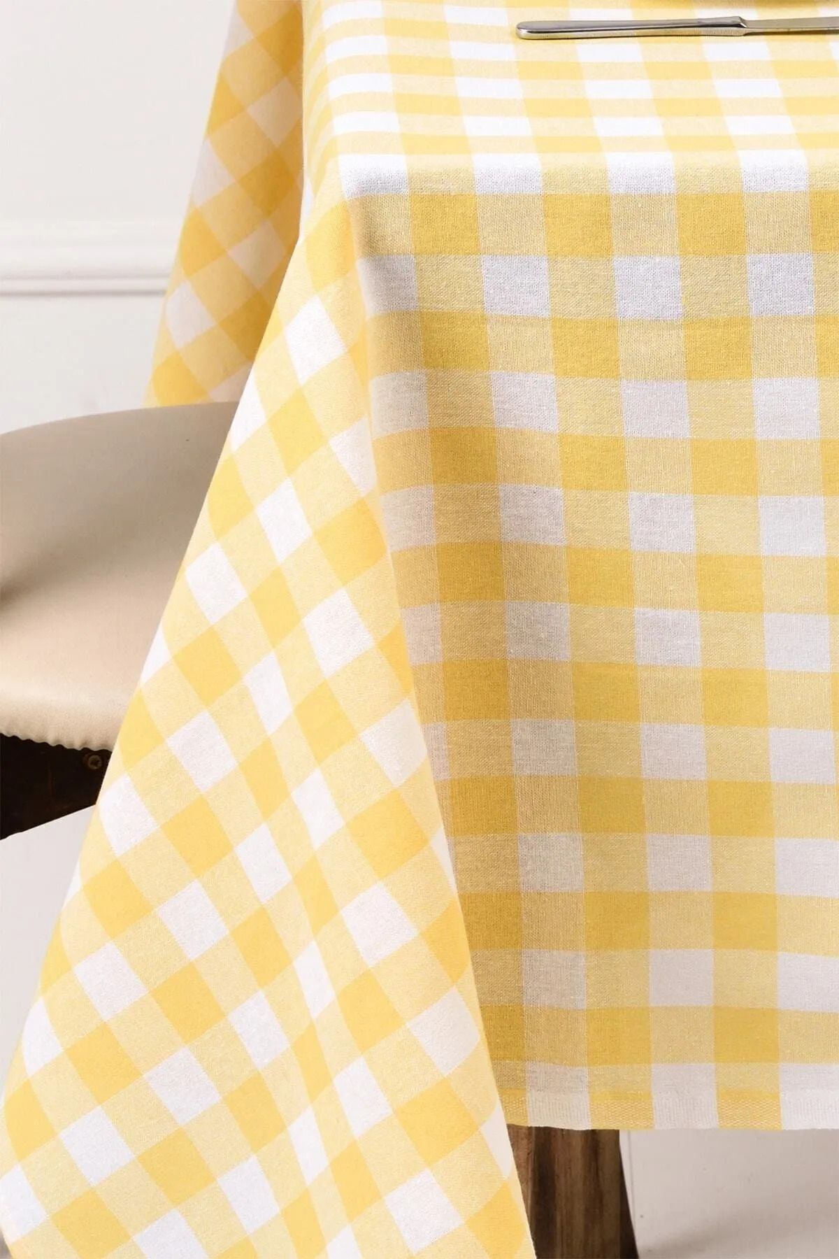 jn junenext-Gingham Large Square Patterned Tablecloth, Table Cloth Picnic Cloth Size Options Available 1