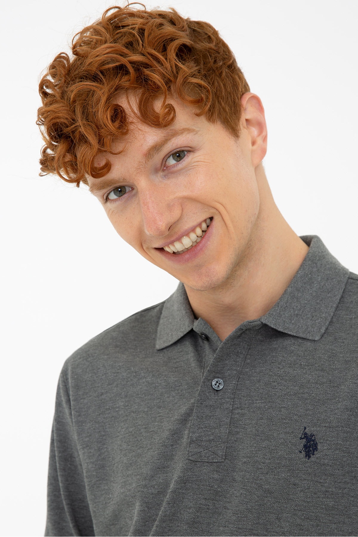 سویشرت مردانه خاکستری یو اس پولو | G081GL082.000.1278682 اورجینال - تصویر 2