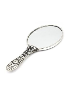 Saplı Minik Gümüş El Aynası GA055