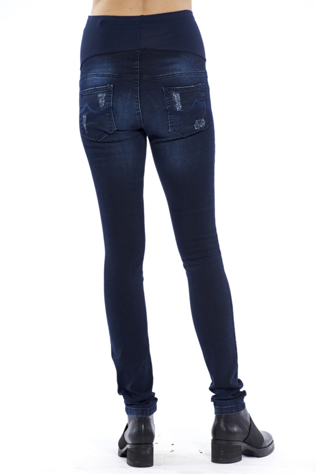 Motherway-Maternity Adjustable Waist Jeans 3