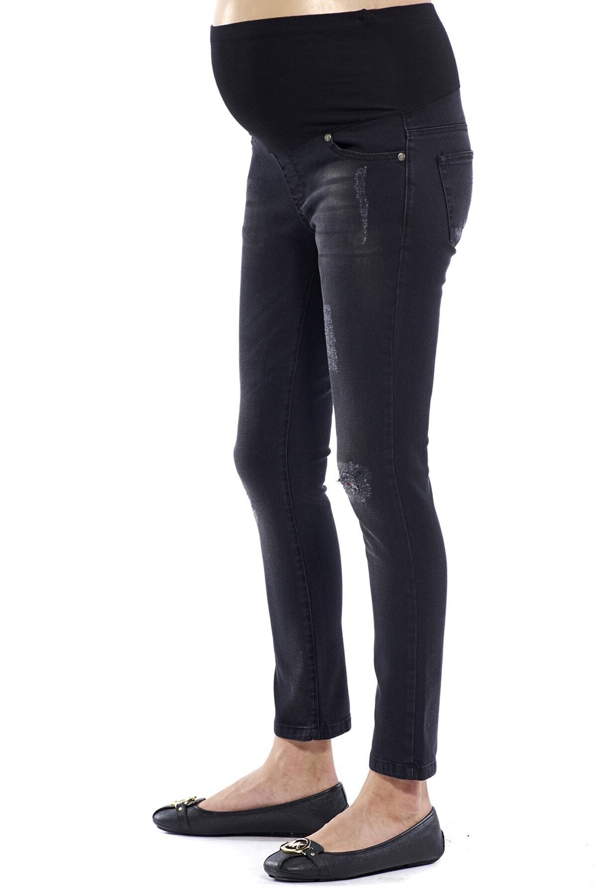 Motherway-Maternity Adjustable Waist Pants 4
