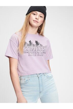 Genç Kız Pembe Teen Grafik T-shirt 629354