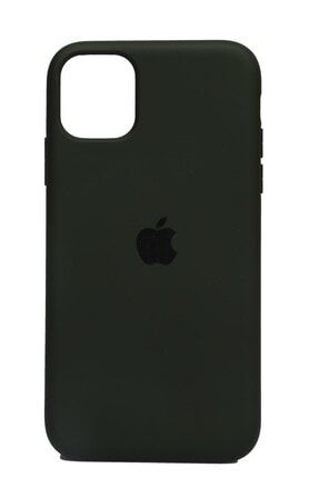 Apple Iphone 11 (6.1') Altı Kapalı Logolu Lansman Kılıf Kapak Haki CLL0010