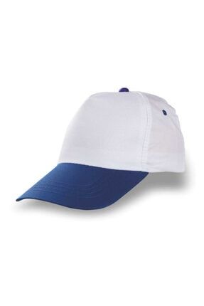 Lacivert Siperli Beyaz Şapka HMSPK10011009