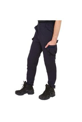 Single Askeri Likralı Lacivert Tactical Kargo Pantolon TYC00219816549