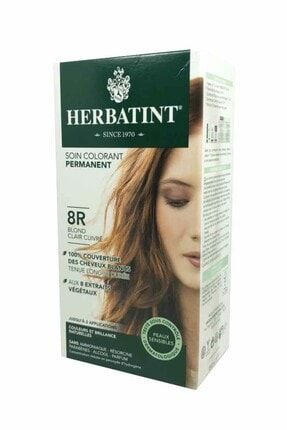 Kalıcı Bitkisel Saç Bakım Boyası 8R Light Copper Blonde 150 ml Bakır Açık Sarı 150 ml 8016744500227