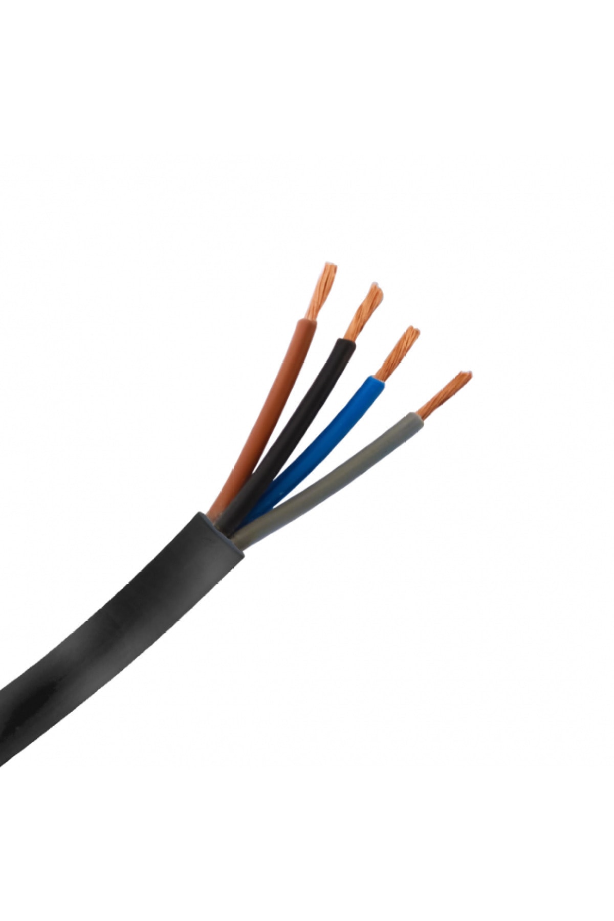 ÖZNUR 4 X 2,5 Ttr Kablo  Tam Bakır Siyah 15 Metre