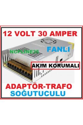 12 Volt 30 Amper Adaptör Trafo Fanlı Akım Korumalı NCP30A3