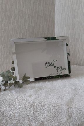 21x30 Cm Gümüş Ayna Anı Çerçevesi-dekoratif Hatıra Çerçevesi GCCRCV0012