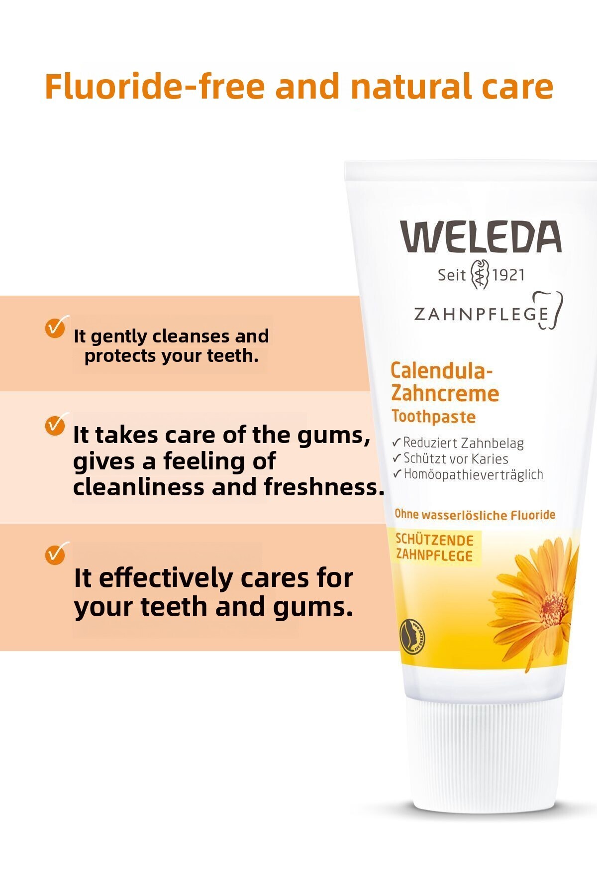 Weleda-Calendula Extract Organic Toothpaste 75ml 2