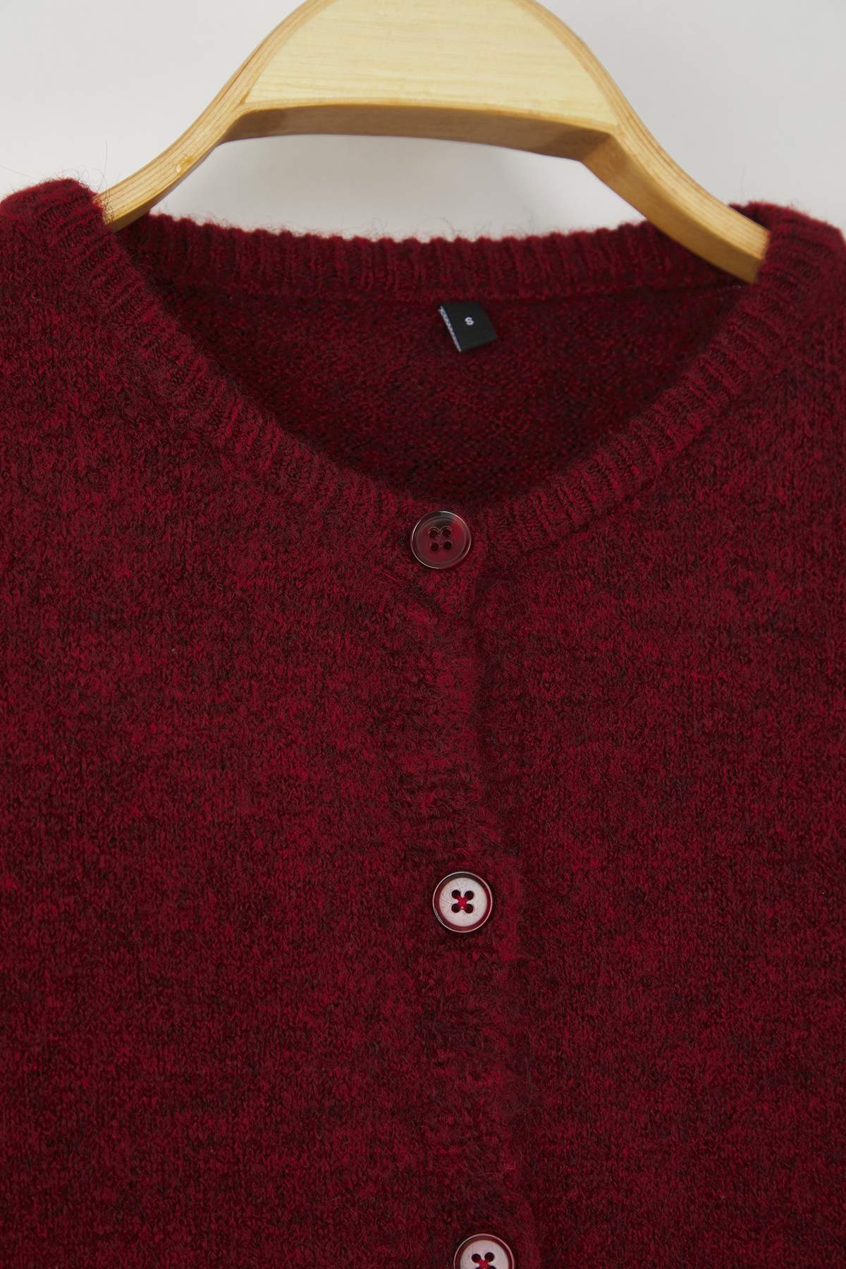 Trendyolmilla  Wardrobe Essentials Kırmızı Yumuşak Dokulu Triko Hırka | TWOAW26HI00082 - Görsel 6