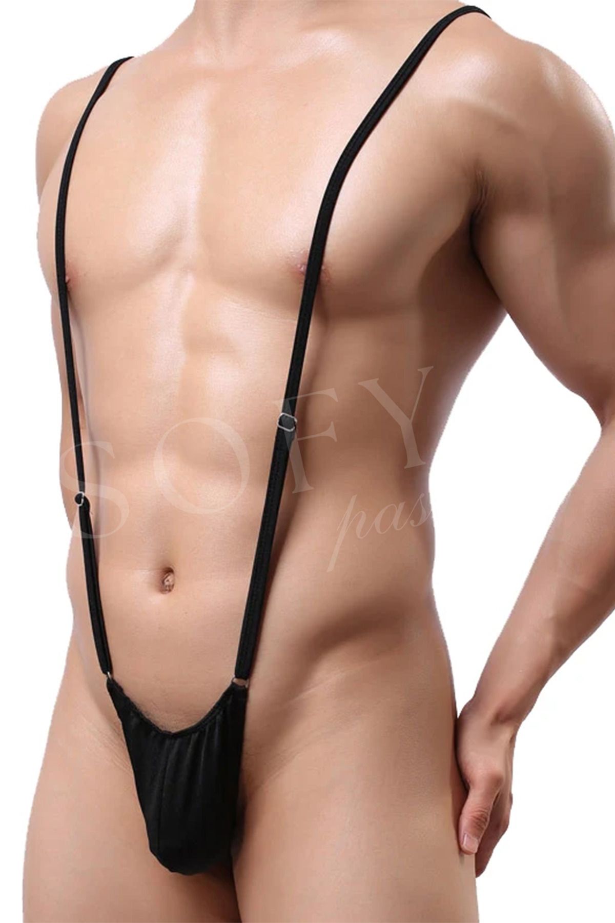 MySire-Ανδρικό κορμάκι Fancy Drawstring – Απλό και σέξι εσώρουχο για στιγμές 6