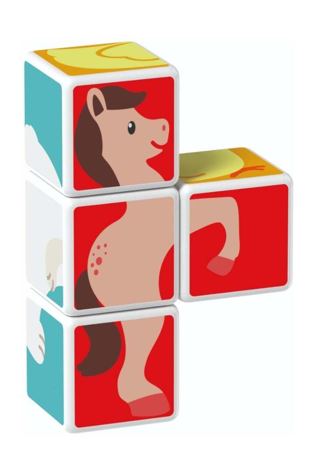 مکعب جادویی، حیوانات چاپ‌شده + کارت‌ها، اسباب‌بازی STEM برای کودکان، ۱۰۰٪ بازیافتی، ساخت سوئیس، مول