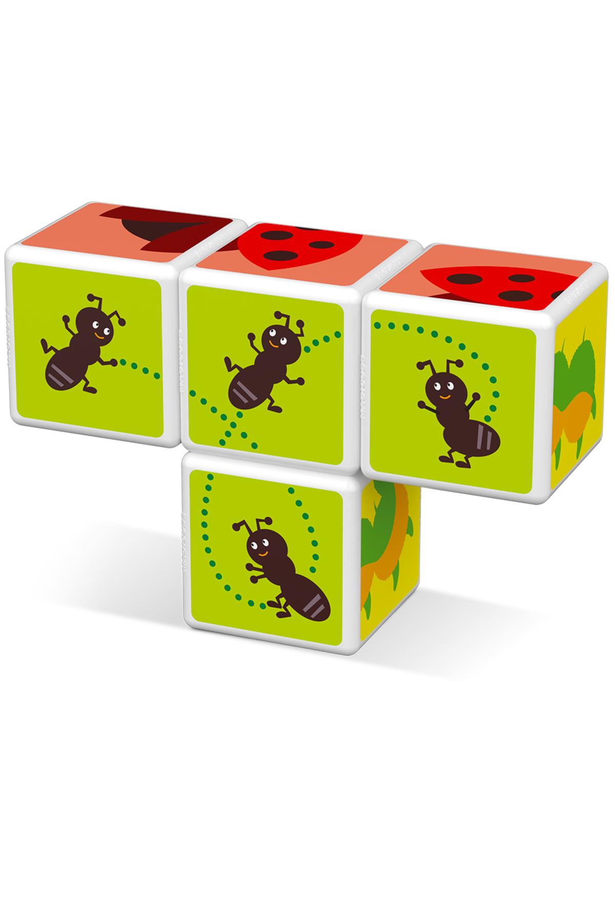 بازی ساختنی حشرات مجیکیوب با مکعب‌های مغناطیسی، شامل ۴ مکعب، ساخت سوئیس ۱۰۰