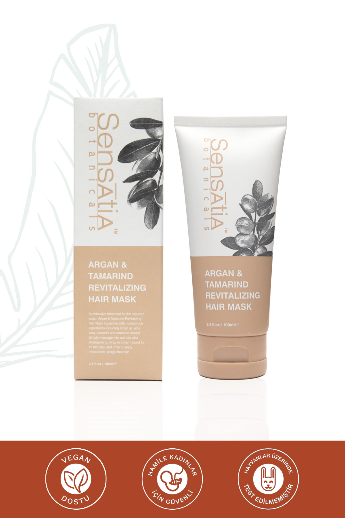 Sensatia Botanicals-Revitalizing Anti-Hair Loss Hair Mask with Argan & Tamarid Extract 100ml 3