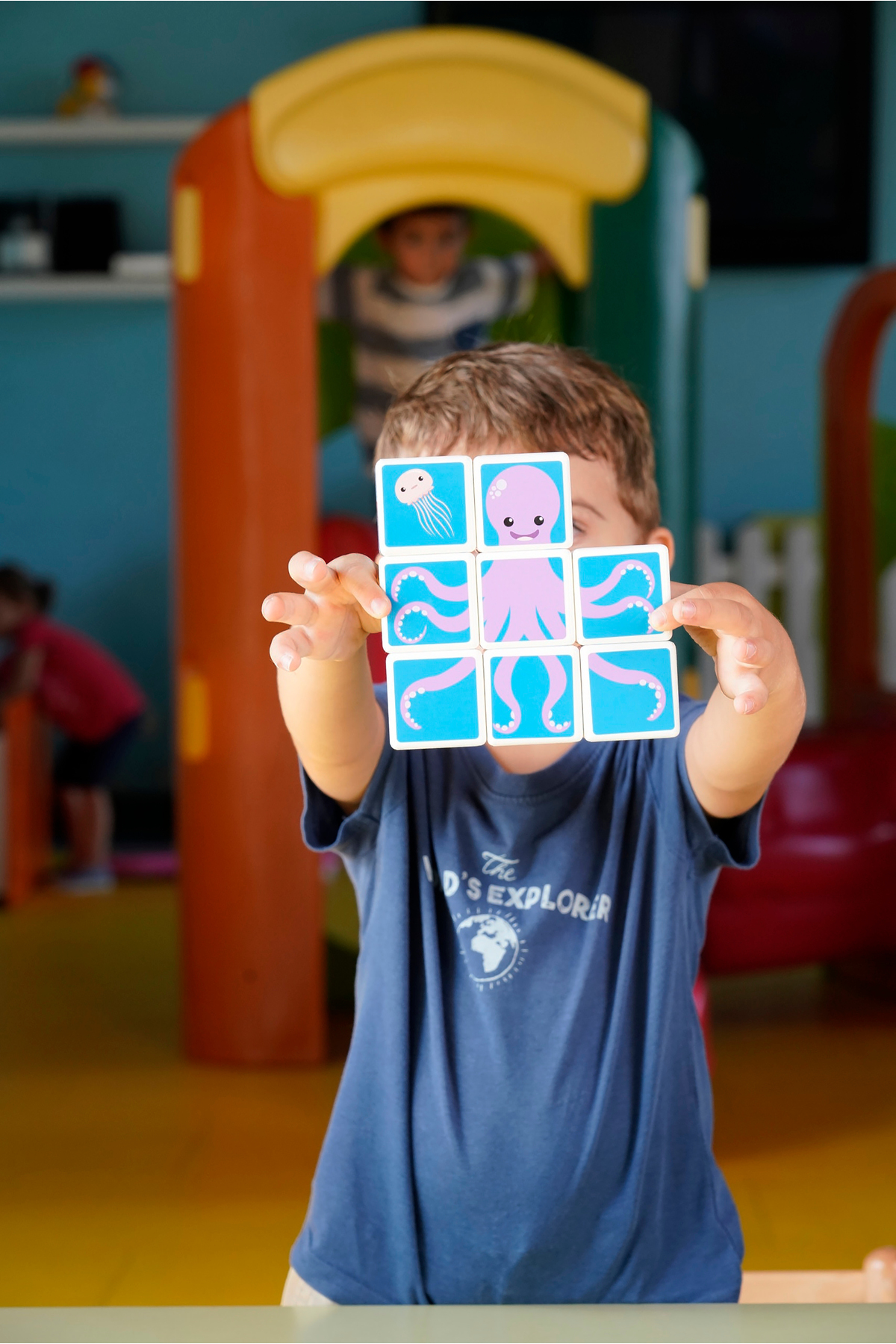 مکعب جادویی، حیوانات دریایی چاپشده + کارتها، اسباببازی STEM برای کودکان، ۱۰۰٪ بازیافتی، ساخت سوئیس