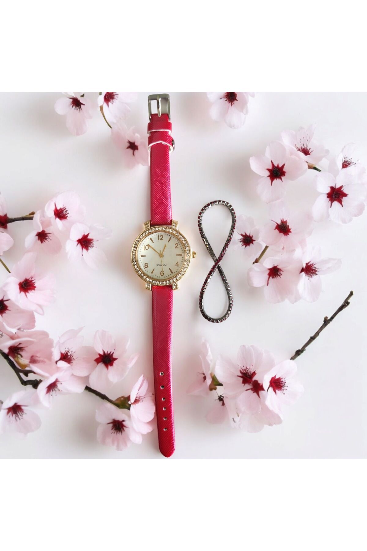 QUARTZ-Set Casual Ladies Watch with Included Bracelet, Mechanism, Analog Display 5