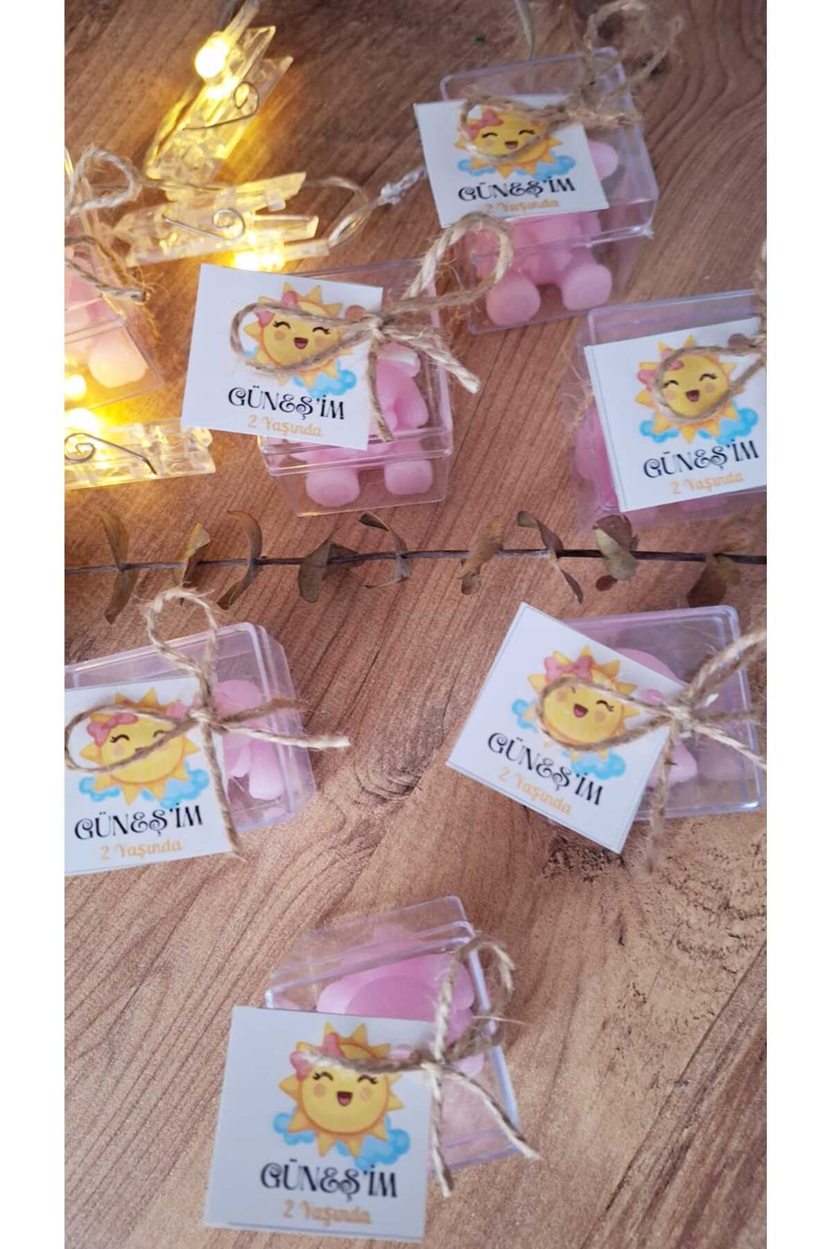 SevgiliAtolyemm Ayıcık Mum 5 Adet Hoşgeldin Bebek, Doğum Günü, Nikah ,Nişan Babyshower, Mevlüt hediyelikleri fotoğrafı 3 (önizleme)