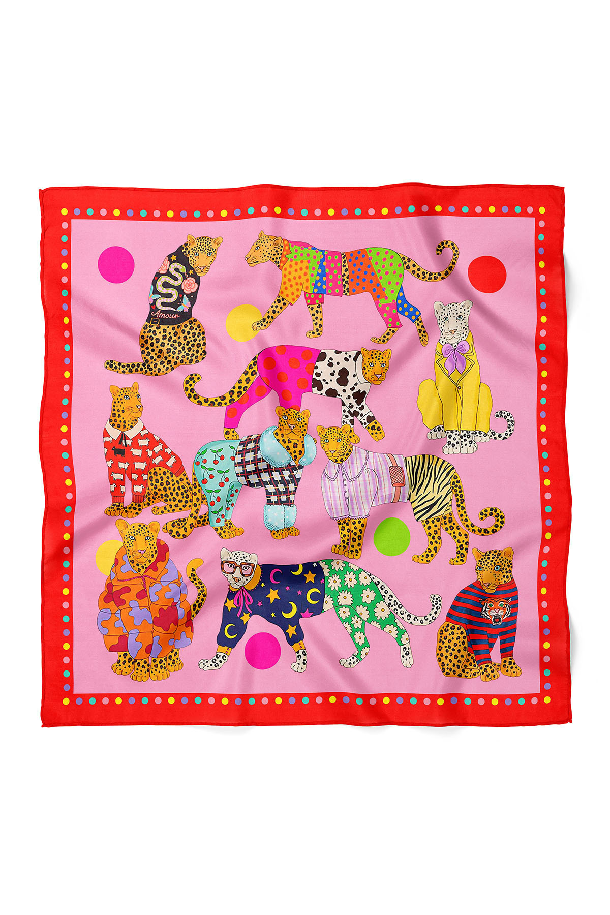 nehir eşarp Kaplan Desen Bandana Fular 50 x 50 Cm