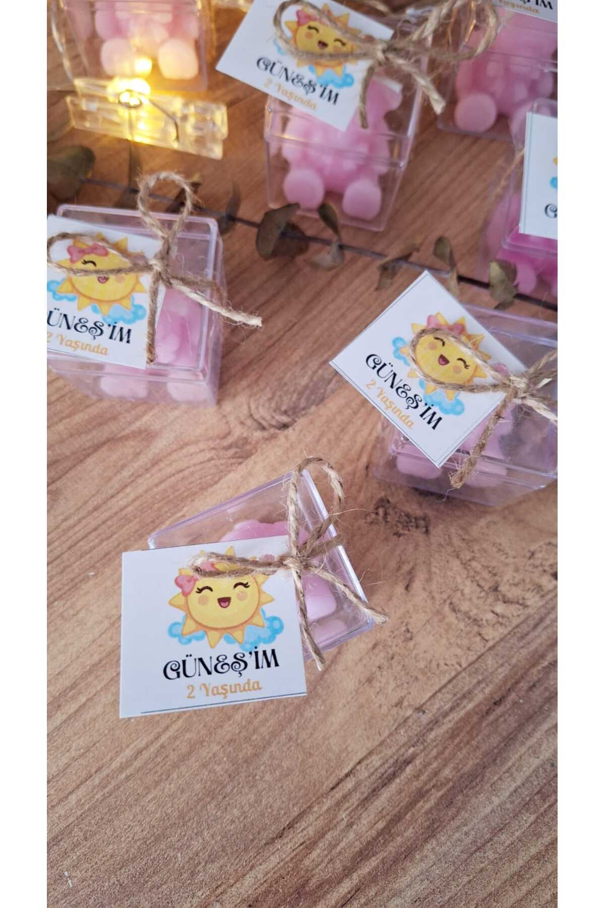 SevgiliAtolyemm Ayıcık Mum 5 Adet Hoşgeldin Bebek, Doğum Günü, Nikah ,Nişan Babyshower, Mevlüt hediyelikleri fotoğrafı 2 (önizleme)