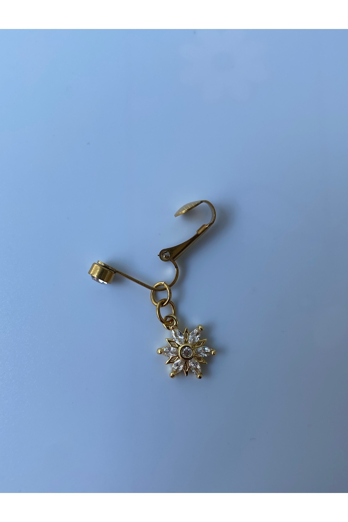 kurukafagift-Steel Navel Piercing Magnet Holeless Use Compression Snowflake Model 4