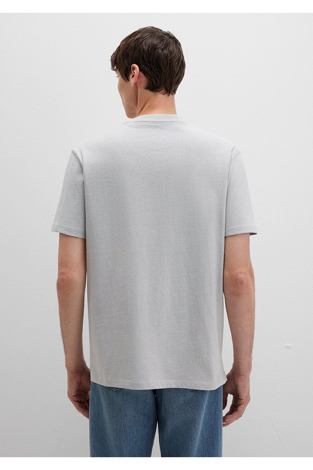 Mavi-Pocket Detailed Gray T-Shirt Loose Fit / Loose Relaxed Cut 066248-70075 5