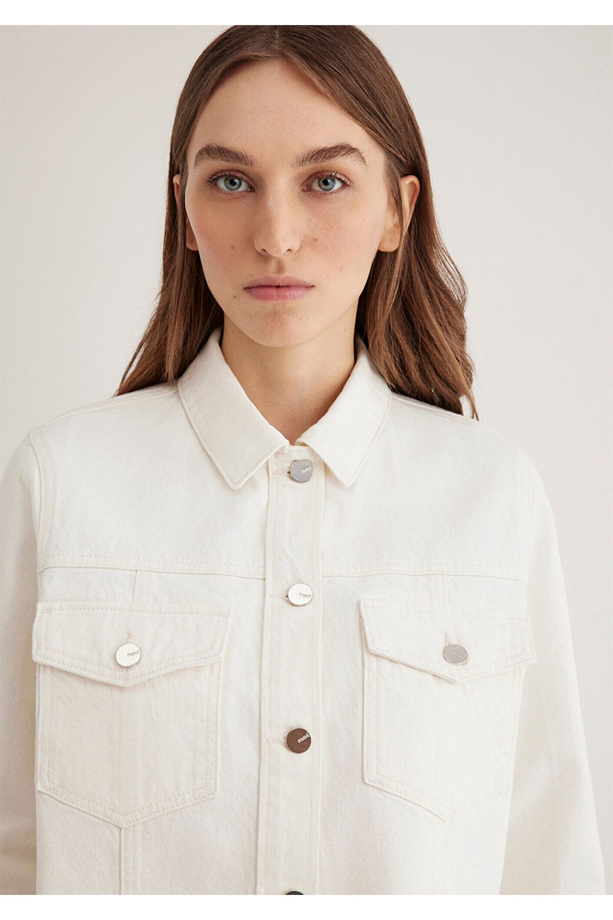 Mavi-Thalia Blue Premium White Jean Jacket 1110289-89161 5