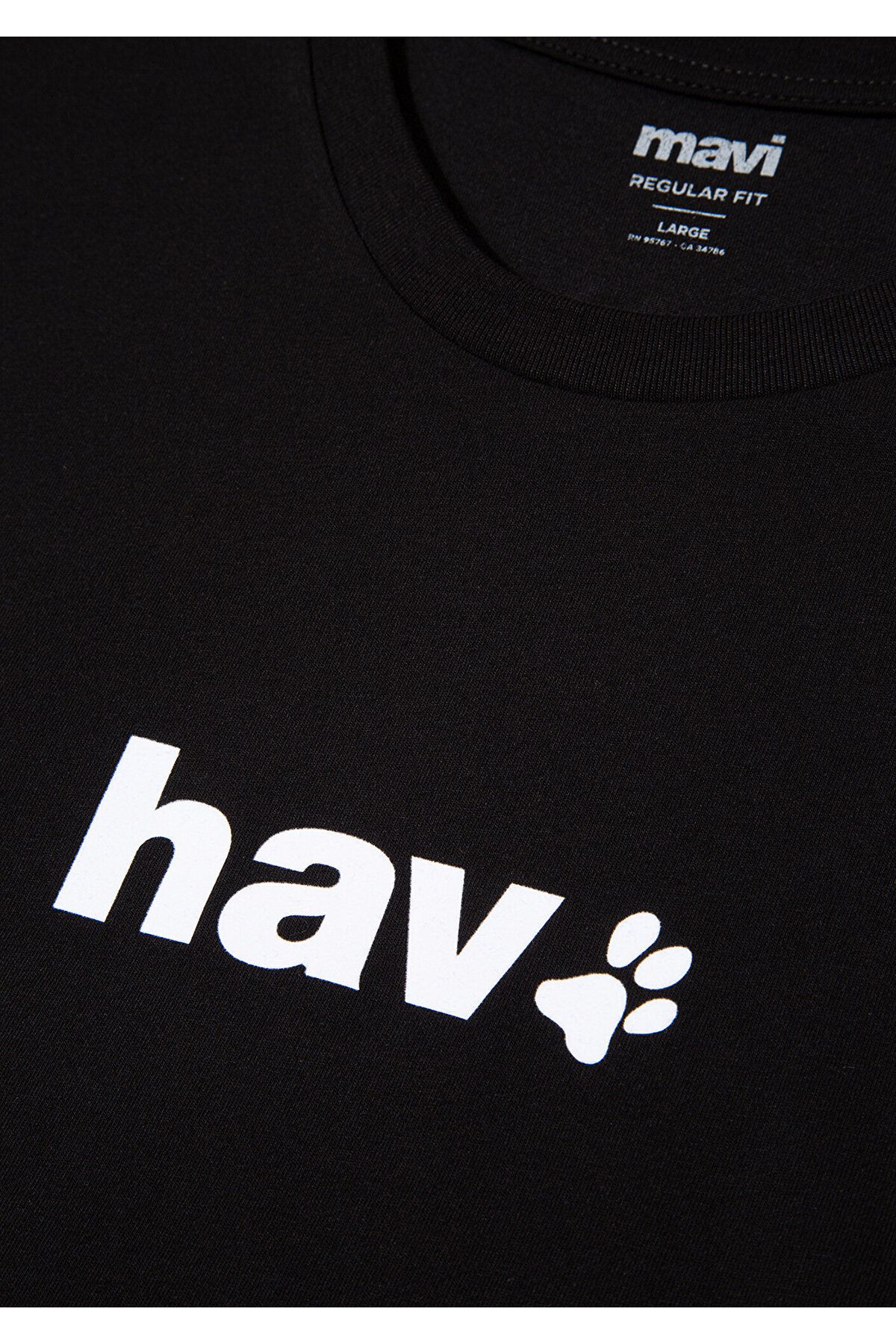 Mavi-Μαύρο T-Shirt με στάμπα αέρα κανονική εφαρμογή / κανονική εφαρμογή 0612759 -900 7