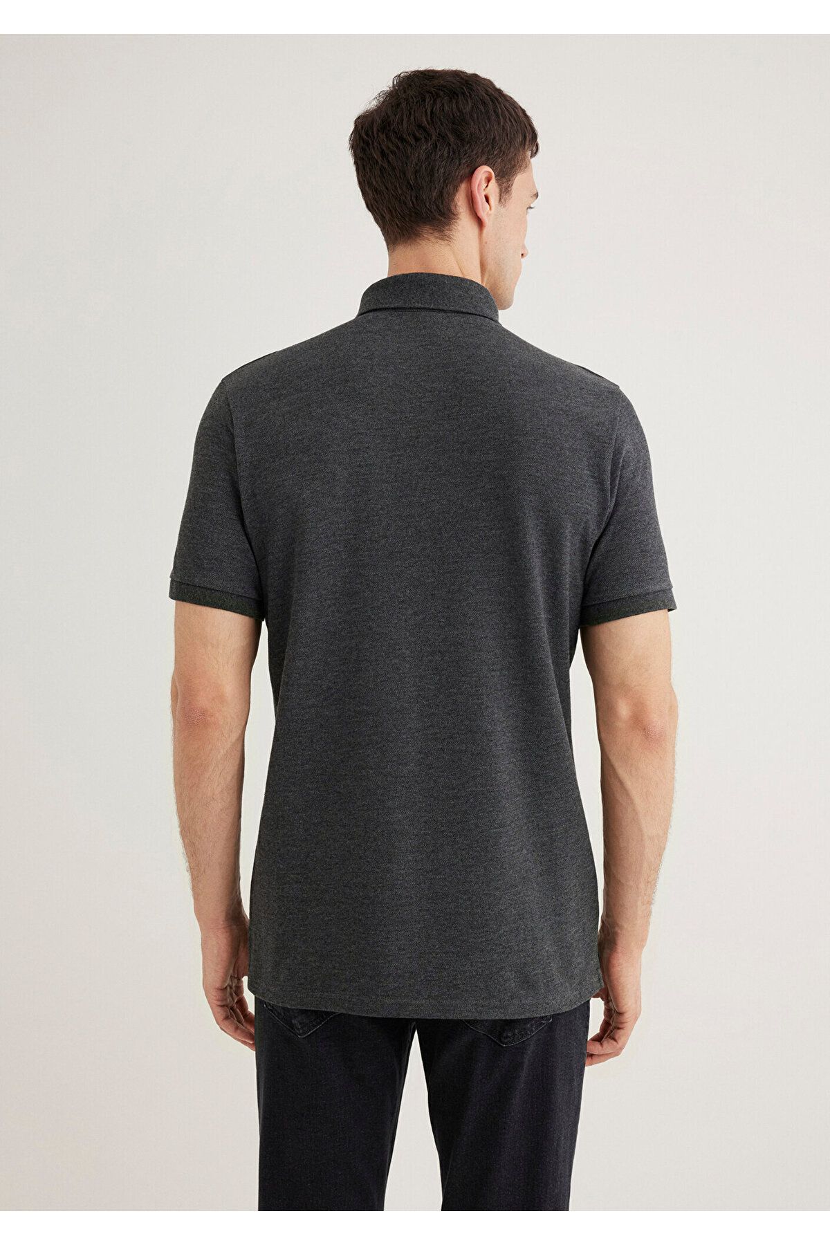 Mavi-Anthracite Slim Fit Polo T-shirt -063247-28392 4