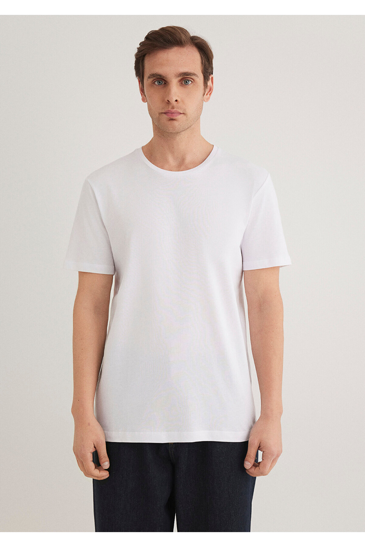 Mavi-Tricou de bază alb Slim Fit / Slim Fit 065574 -620 3