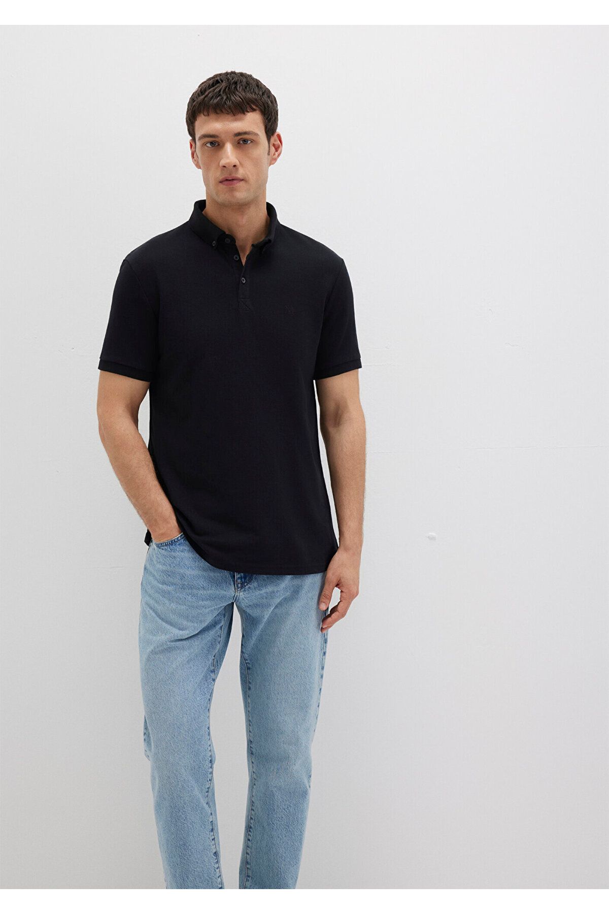 Mavi-Черна поло тениска Slim Fit / тясна кройка 063247-900 1