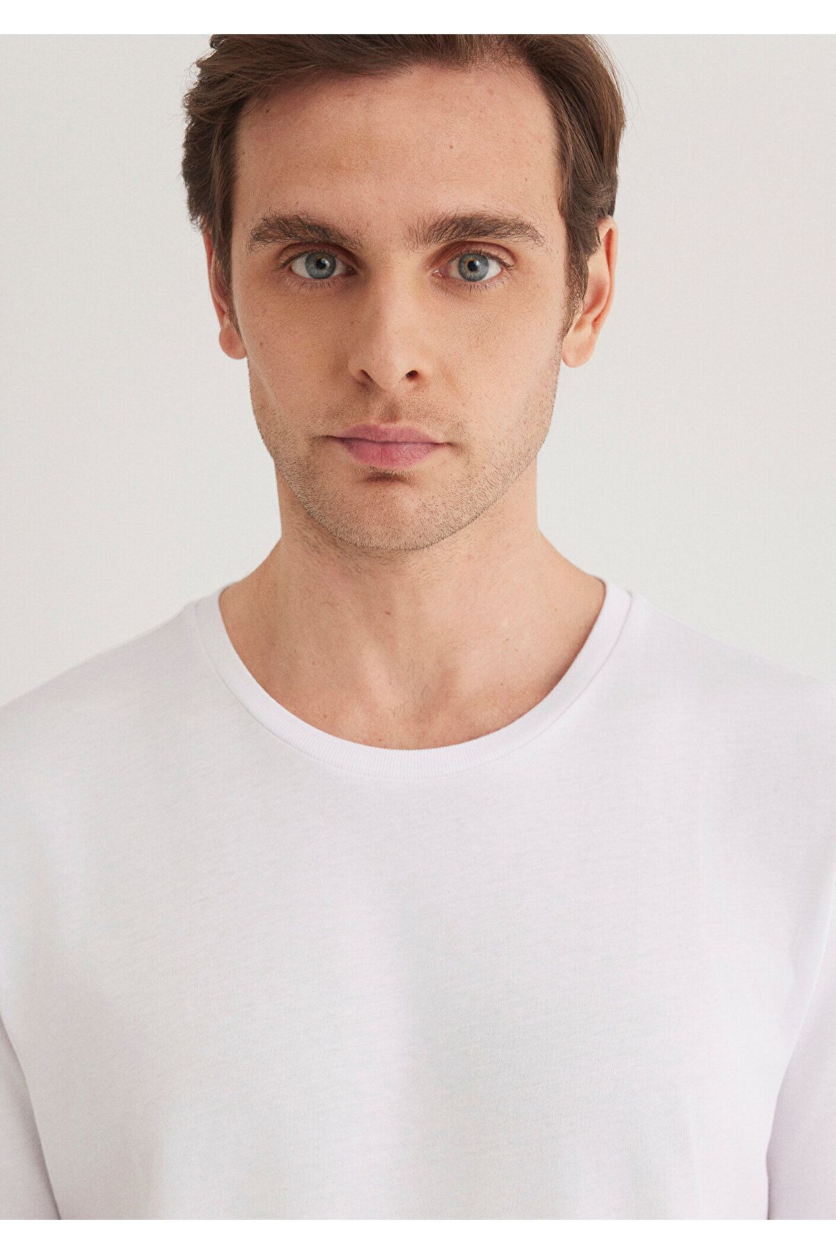 Mavi-Tricou de bază alb Slim Fit / Slim Fit 065574 -620 5