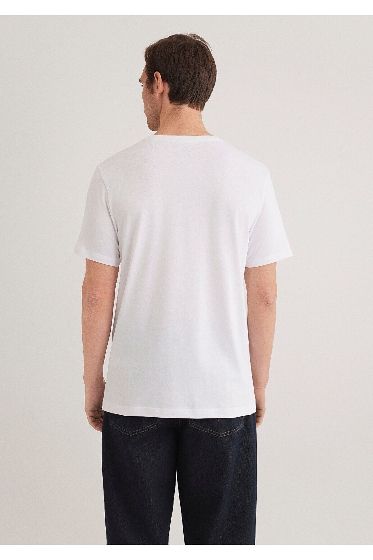 Mavi-Tricou de bază alb Slim Fit / Slim Fit 065574 -620 4