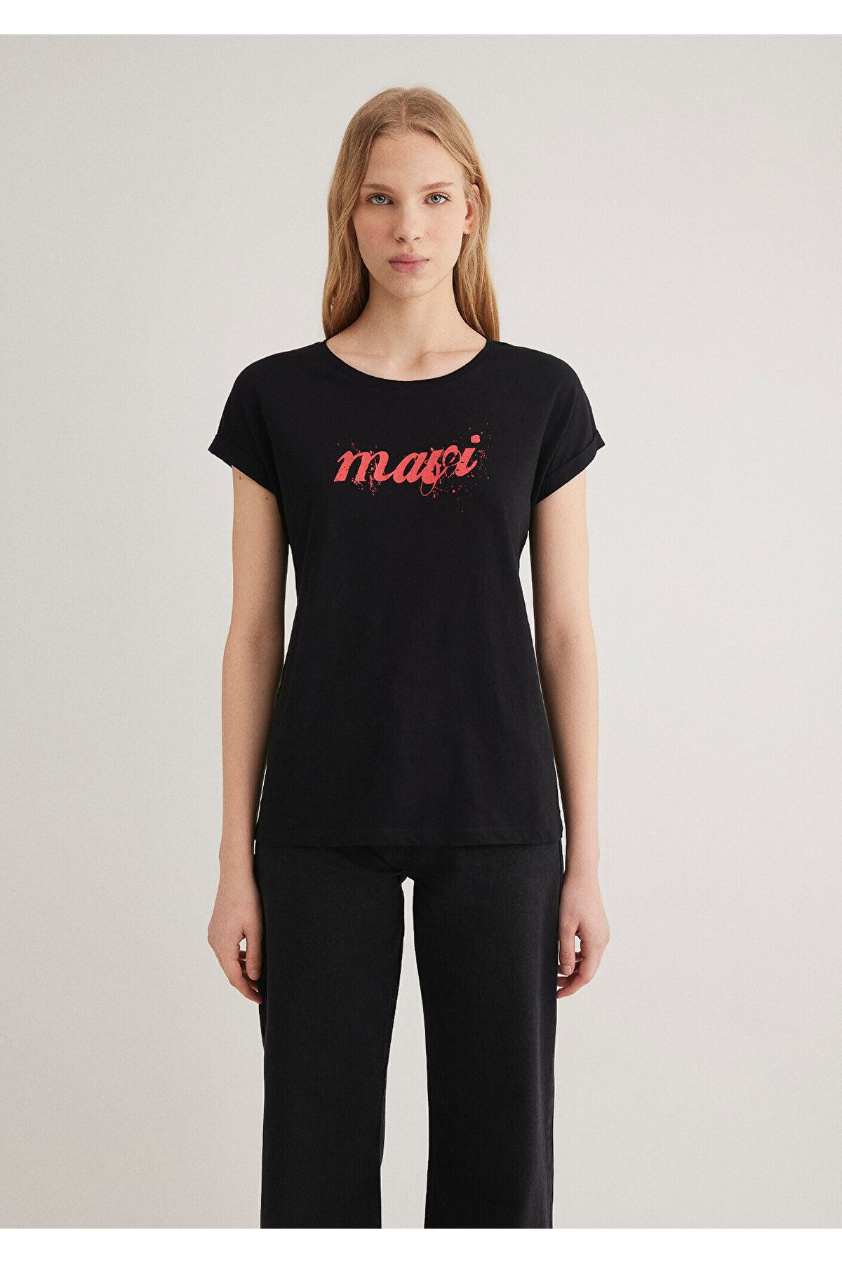 Mavi-Λογότυπο Μαύρο T-Shirt Slim Fit / Slim Fit 166422-900 4