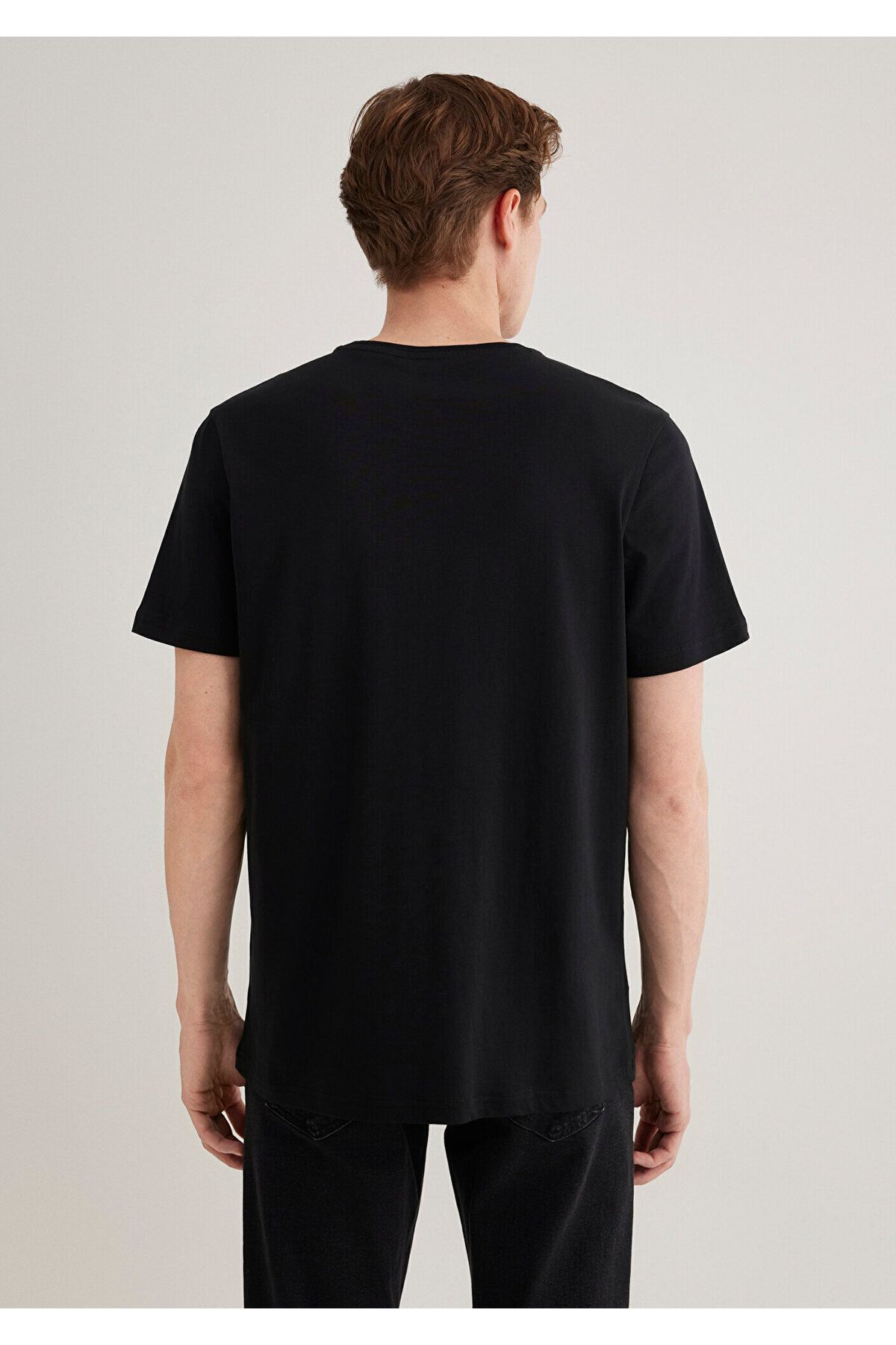 Mavi-Черна основна тениска Slim Fit / Тясна кройка 065574-900 4
