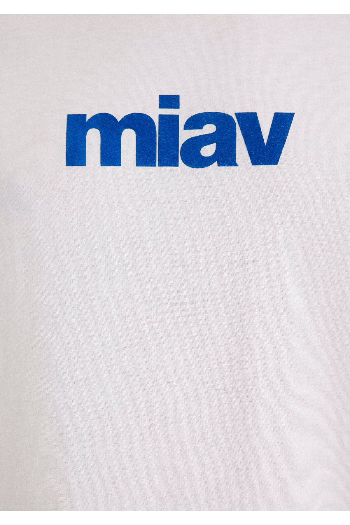 Mavi-Miav εμπριμέ λευκό μπλουζάκι με κανονική εφαρμογή / κανονική κοπή 067153-620 7