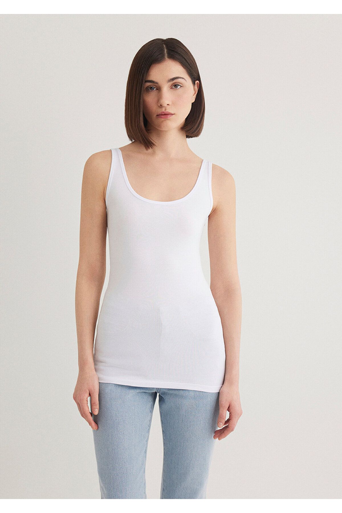 Mavi-Body Sitting WhiteStretchAthlete - 164156 -620 3