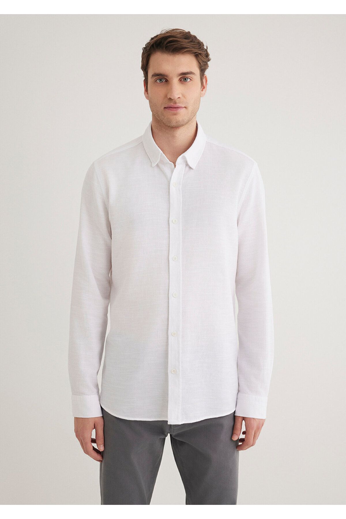 Mavi-White Shirt Fitted / Close-fitting Cut 020579-25705 3