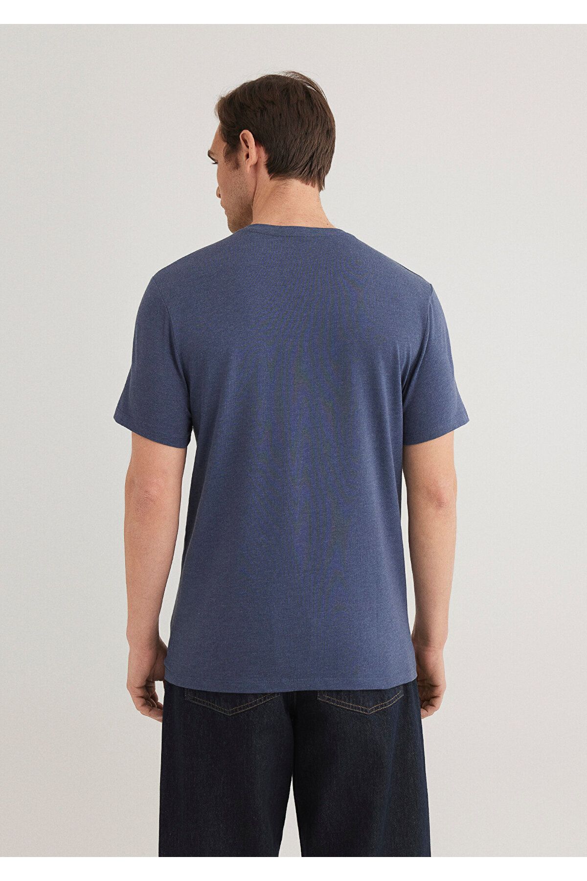 Mavi-Tricou de bază cu decolteu în V elastic, cu croială mulată 061748 -18790 5