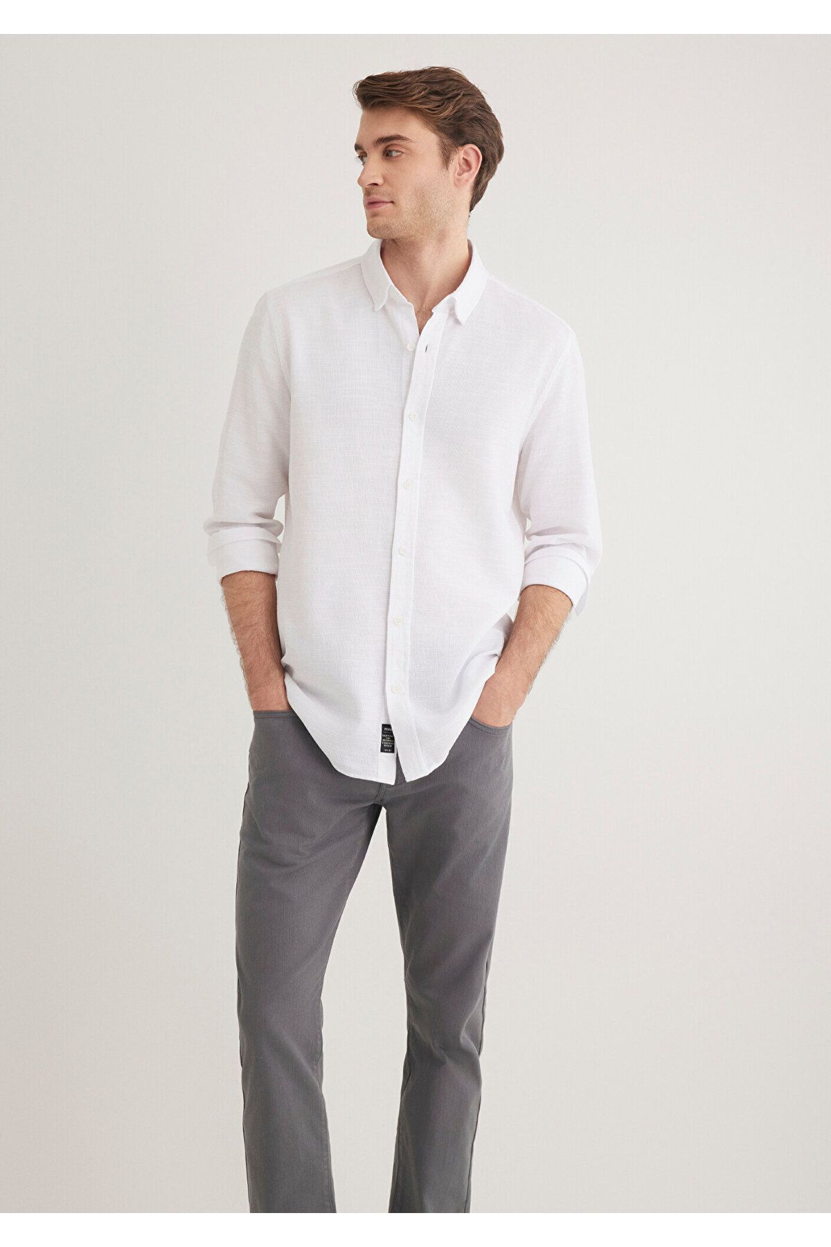 Mavi-White Shirt Fitted / Close-fitting Cut 020579-25705 1