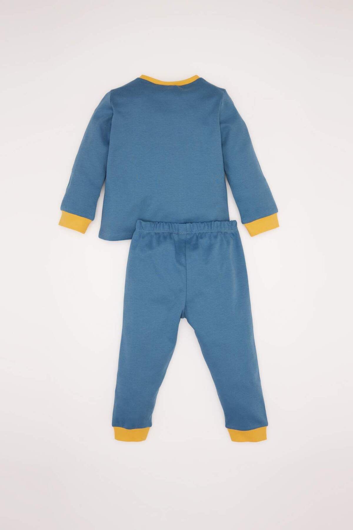 DeFacto-Set de pijamale Disney Winnie The Pooh pentru bebeluși - Set cu gât, mâneci lungi, de sus și de jos D5357A524WN 5