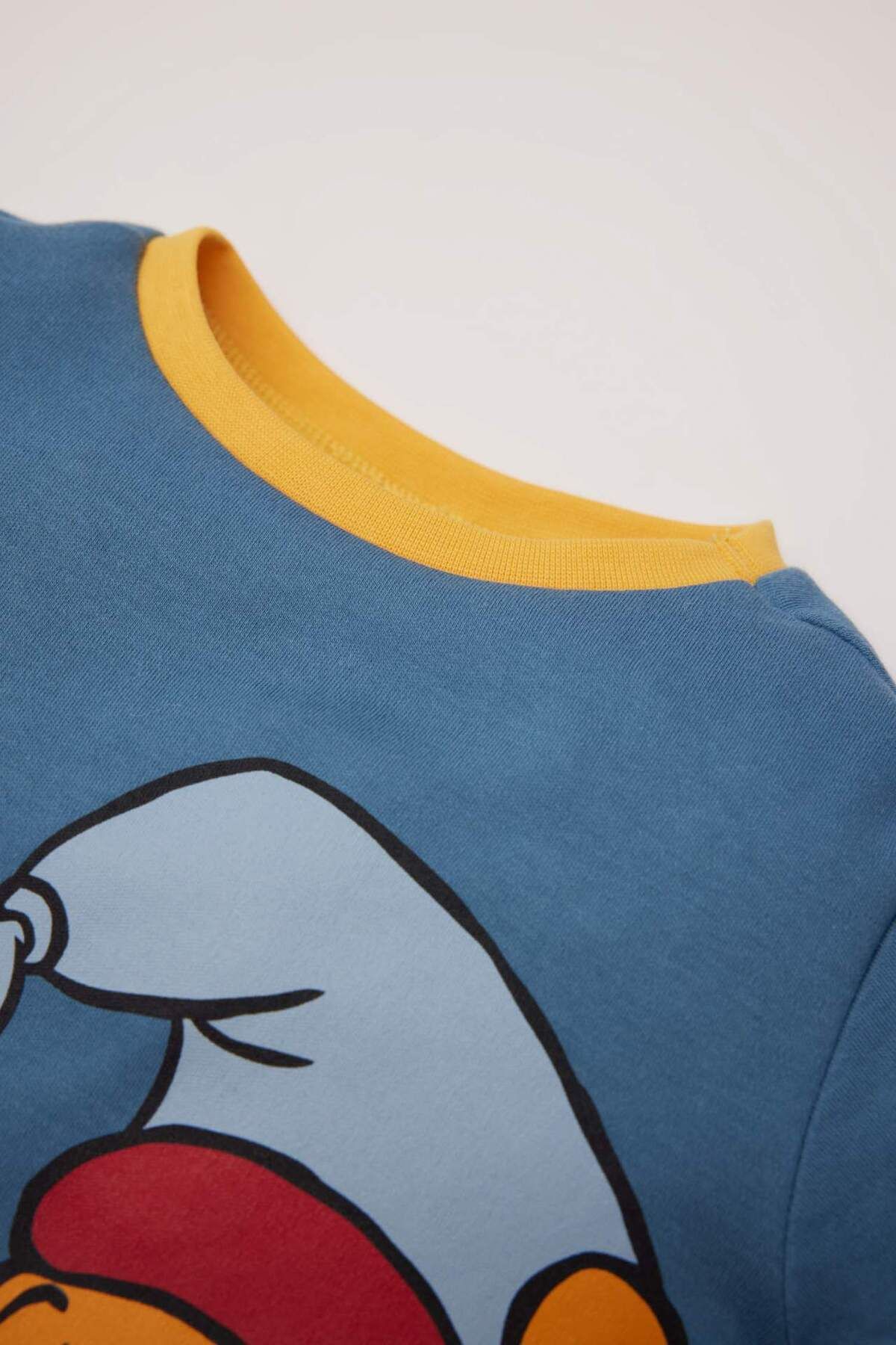 DeFacto-Set de pijamale Disney Winnie The Pooh pentru bebeluși - Set cu gât, mâneci lungi, de sus și de jos D5357A524WN 3