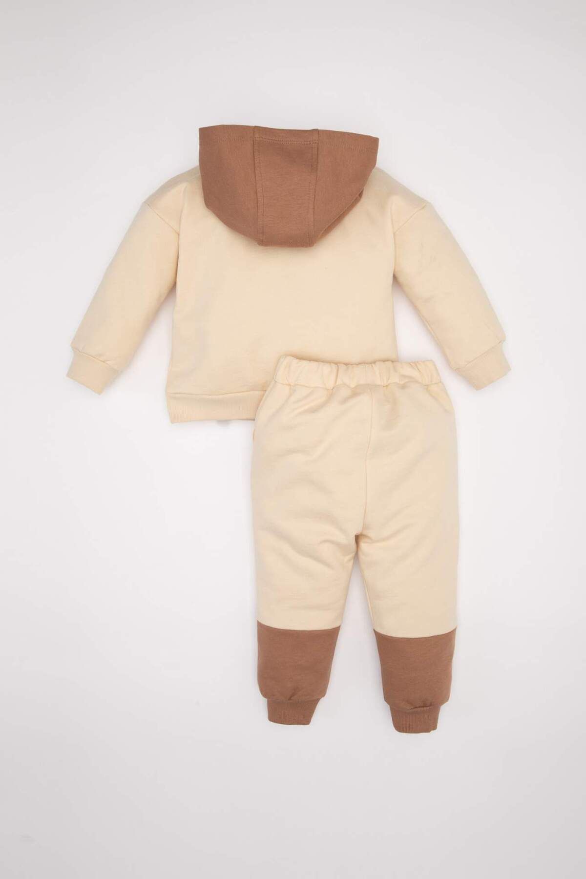 DeFacto-Hooded Printed Sweatshirt and Elastic Waist Jogger Sweatpants for Baby Boy - D4698A524Au 5