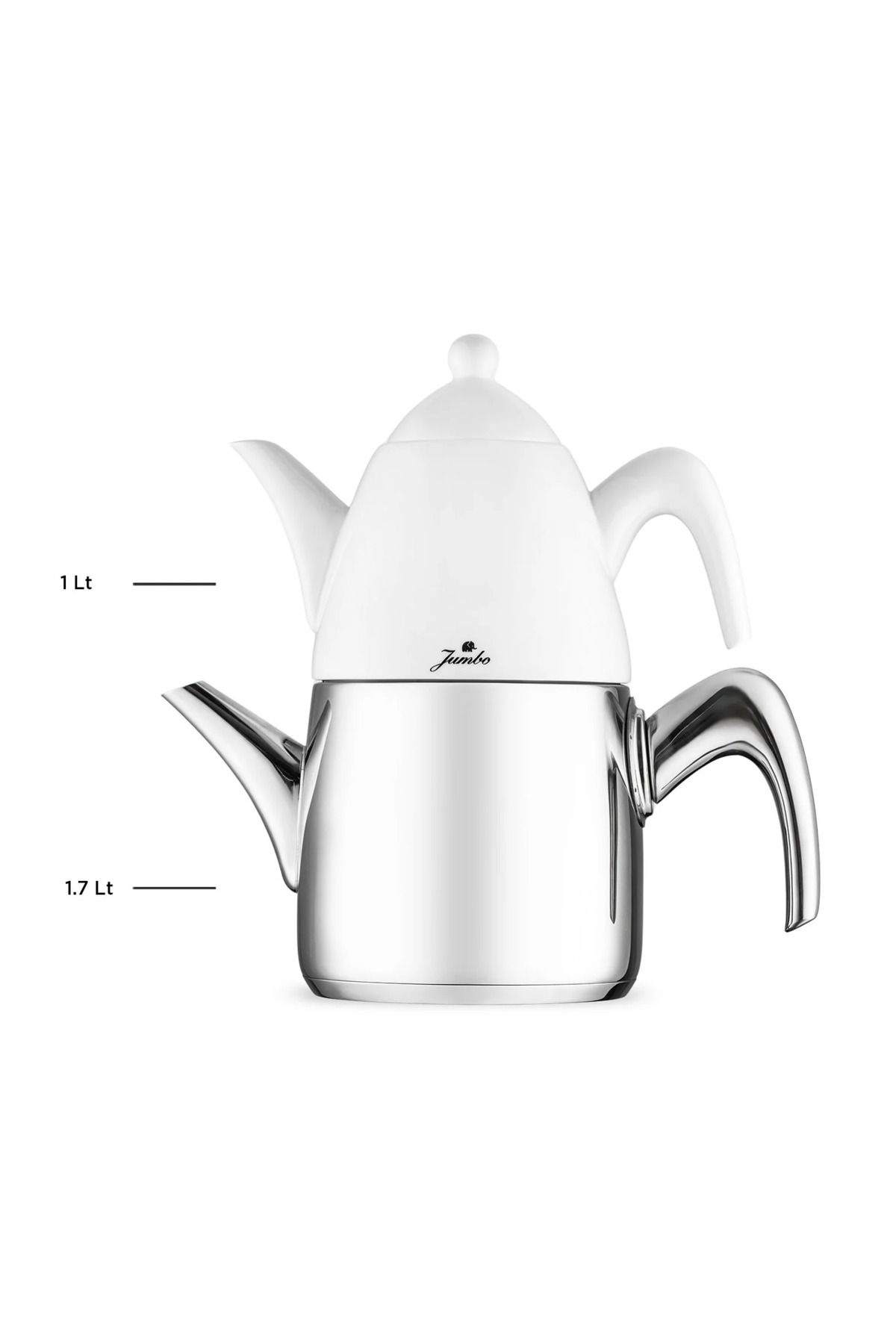 Jumbo-6500 Steel Handle Porcelain Teapot 4